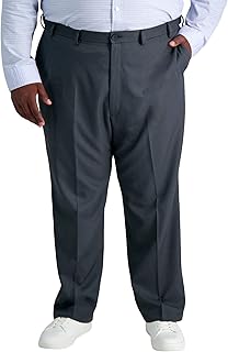Haggar Cool 18 Pro Mens Straight Fit Flat Front Casual Stretch Golf Pants