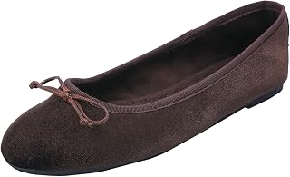 Feversole Women's Suede Macaroon Colorful Memory Foam Cushion Ballet Flat