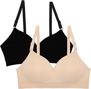 Fruit of the Loom Wireless Push-up Bra Bra (Pack of 2) for Women