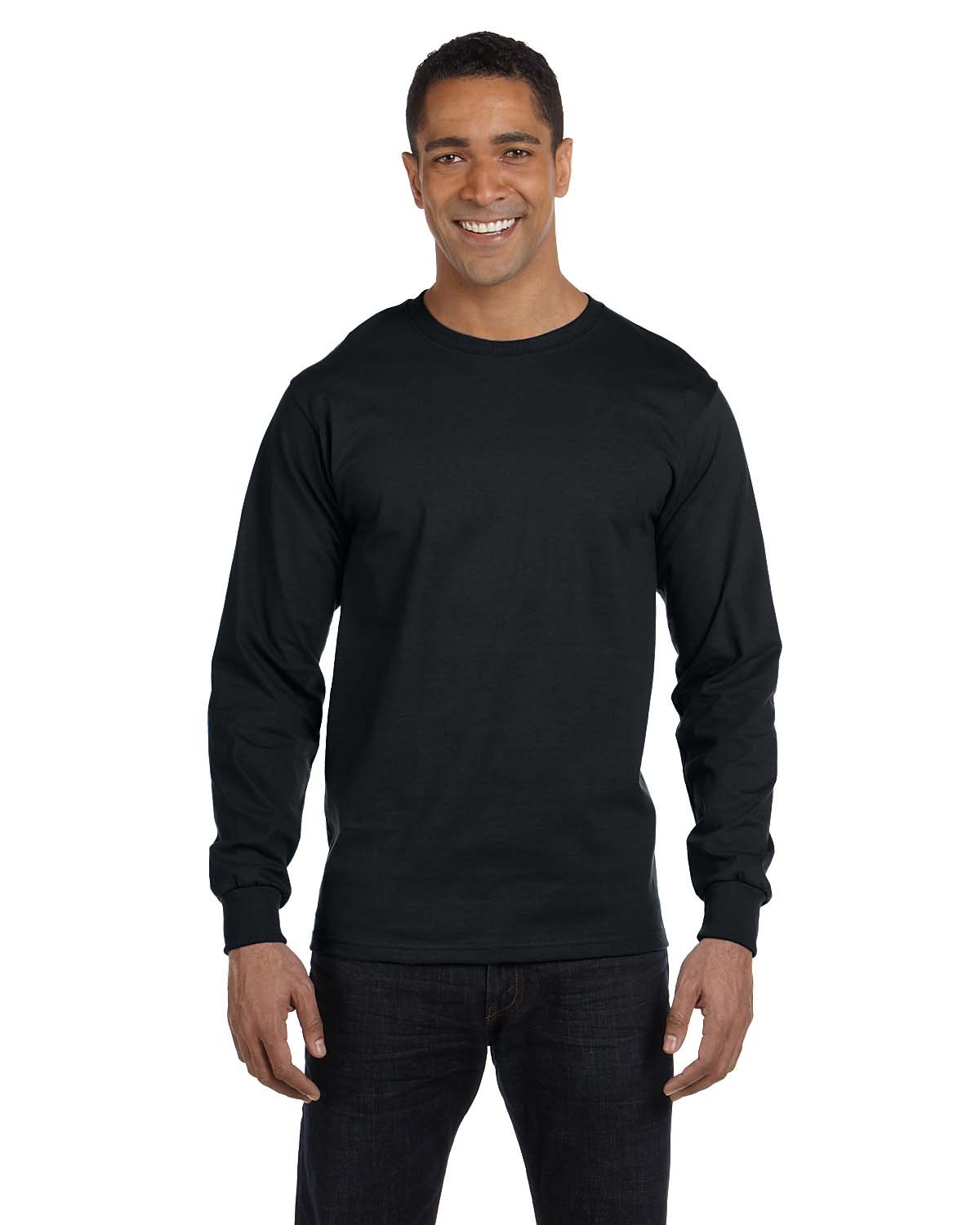 Hanes Tag-free Flat Round Neck Sleeve T-Shirt