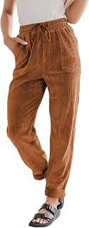EVALESS Womens Corduroy Pants Straight Leg Fall Teacher Pants