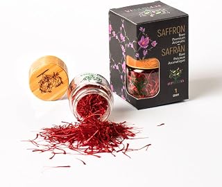 EUPHERBIA Grade A+ All Pure Red Saffron Threads, 1g (0.035 oz)