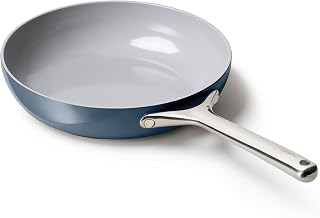 Caraway Non-Stick Ceramic Frying Pan (2.7 qt, 10.5") | Non-Toxic, PTFE and PFOA Free, Oven Safe and Compatible with All Stovetops (Gas, Electric and Induction), Navy