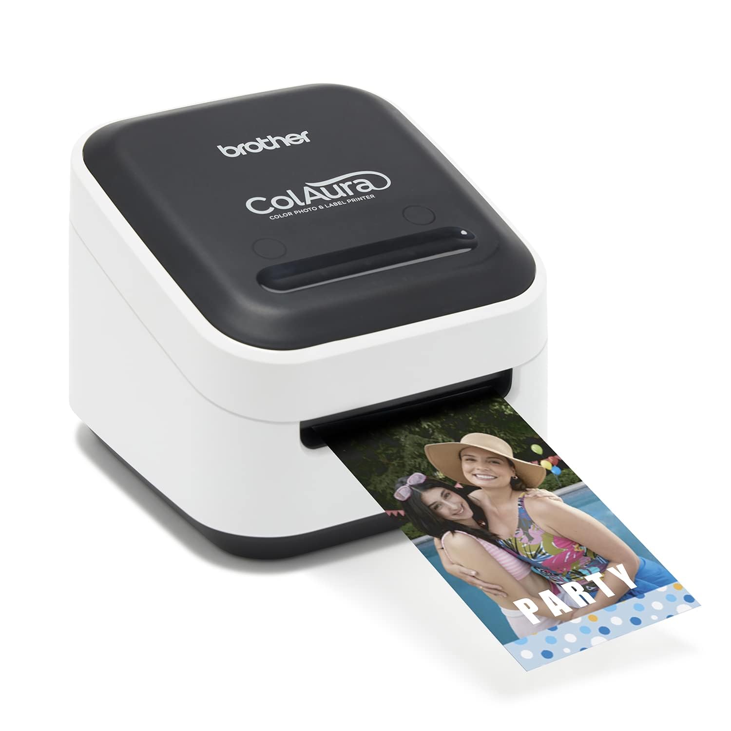 Brother ColAura VC500W Color Photo and Label Printer, White