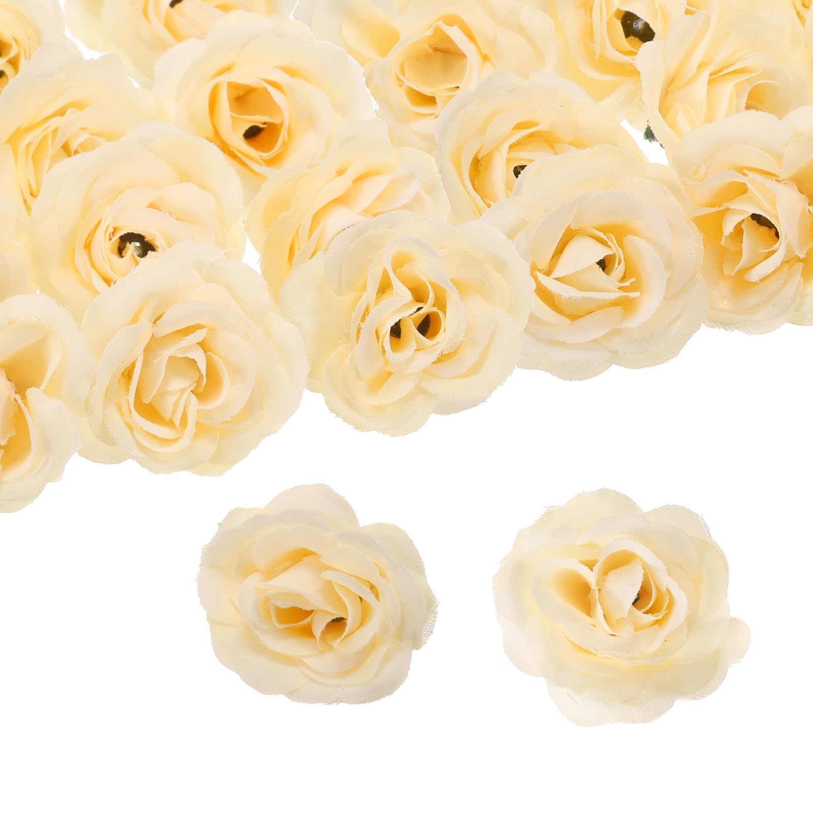 50pcs Artificial Rose Heads Silk Rose Heads for Wedding Bouquets Centerpieces Pa