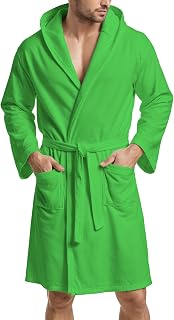PETTI Artigiani Italiani Men's and Women's Microfibre Bathrobe with Hood, Pockets and Belt, Unisex Adult Lightweight Quick Drying Bathrobe for Gym, Pool, Sea, Travel and Spa