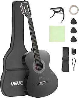 VEVOR Acoustic Guitar, Classical Guitar Starter Kit for Beginners, with Nylon Strings, Basswood Guitar, for Kids Adults Girls Boys Students