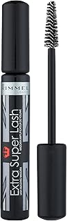 RIMMEL LONDON - Extra Super Lash Building Mascara - Defines, Lengthen & Curl Lashes - With Hydrogel For Healthy Looking Finish - Enriched With Vitamin E - No Clumping - 101 Black Black