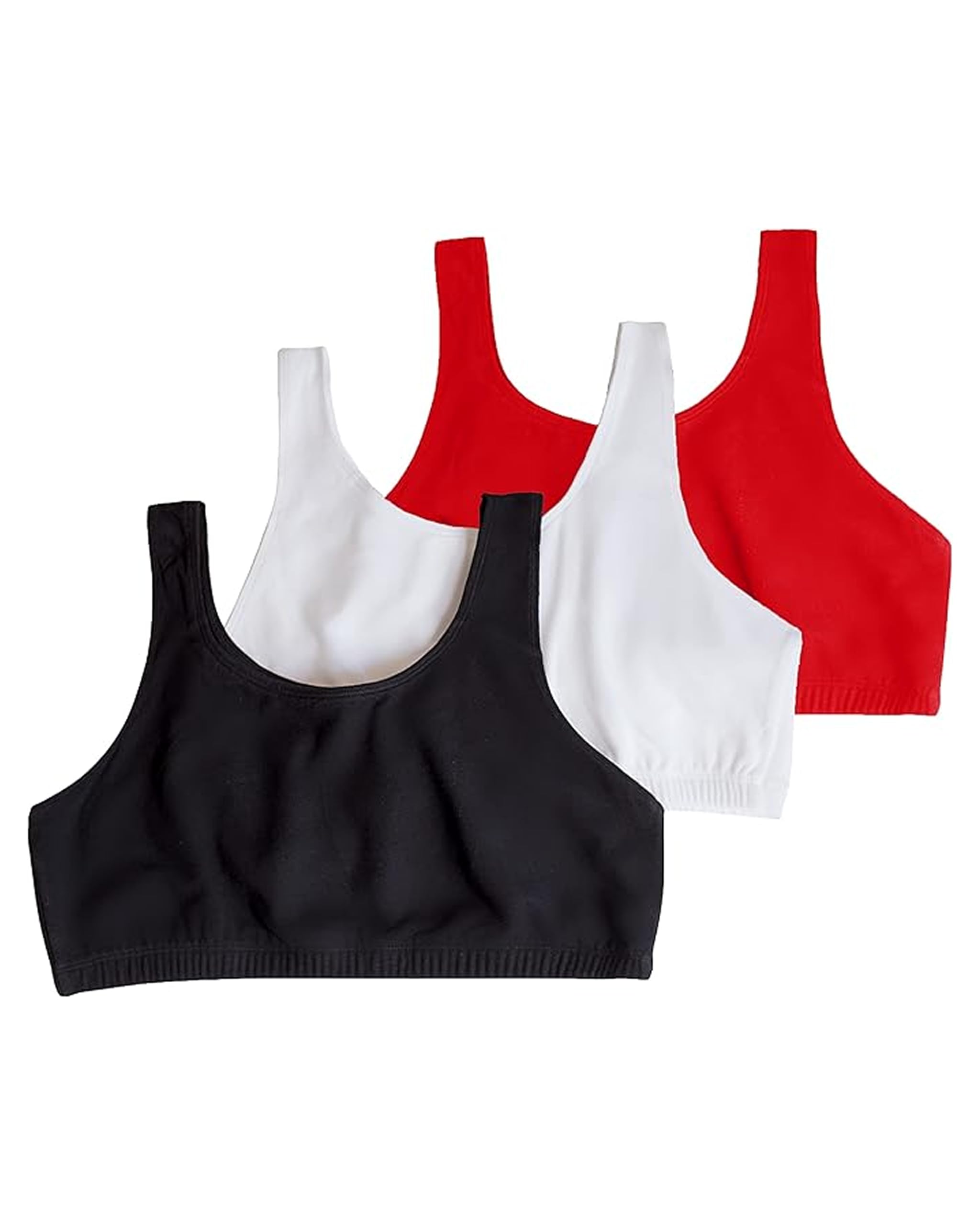 Fruit of the Loom Tank Style Sports Bra Built for Women Sports Bra Women (Pack o