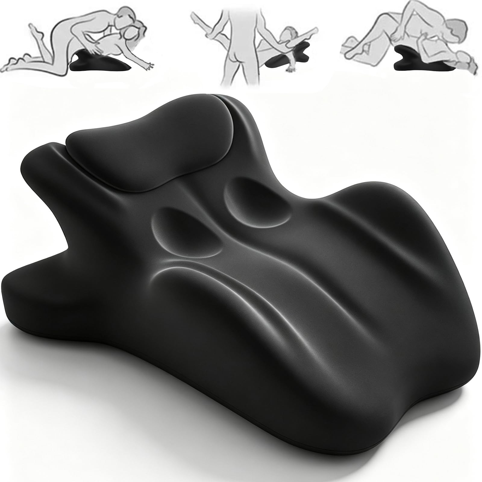 Sex Pillow for Couples, Ergonomic Memory Foam Support Cushion, Intimacy Pillow w
