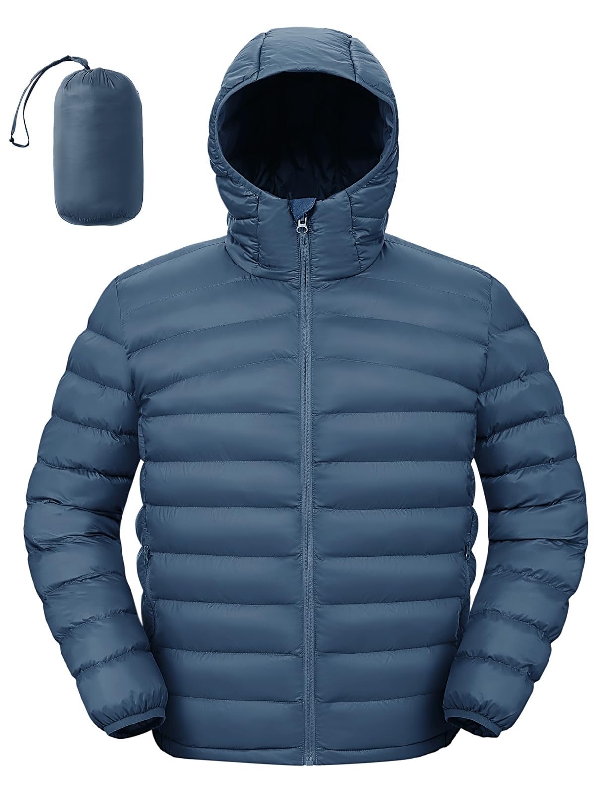 TBMPOY Lightweight Packable Puffer Jackets Hooded Winter Coat Insulated Warm Wat