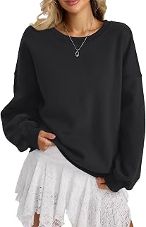 EasyGala 2025 Women Oversized Crewneck Sweatshirt Sweatshirts Fashion Long Sleeve Tops Autumn Clothes