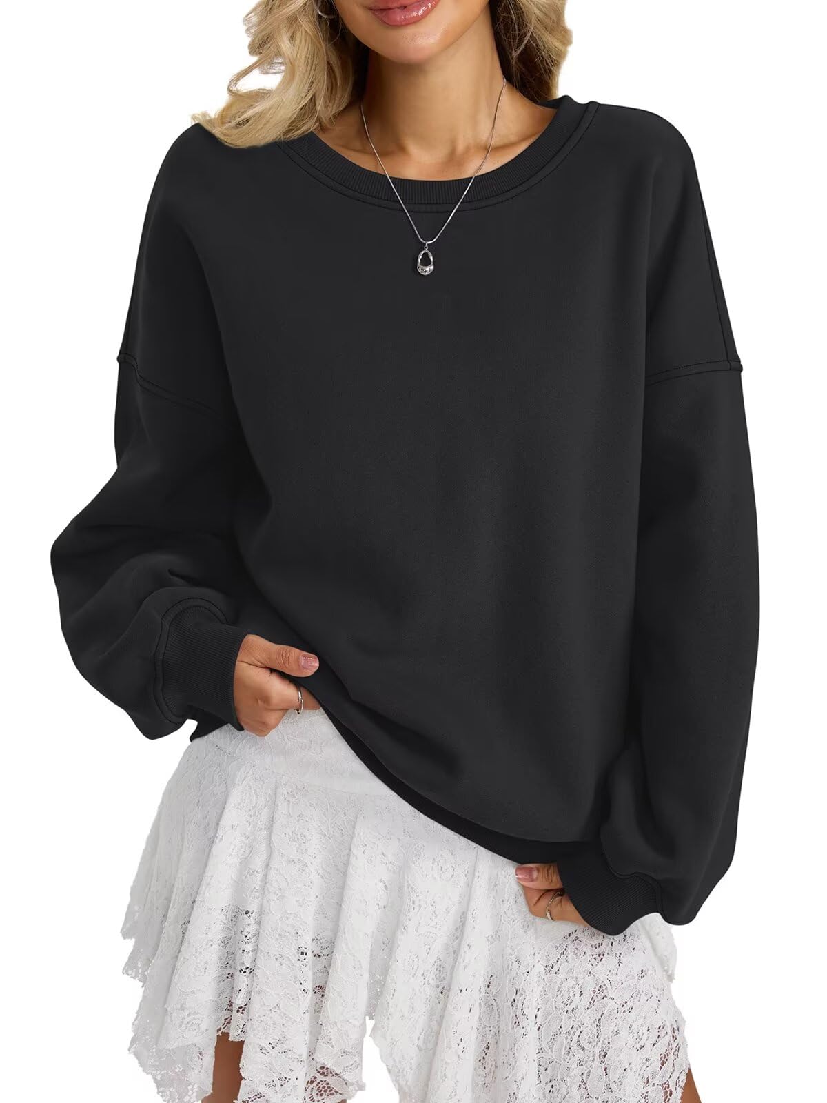 EasyGala 2025 Women Oversized Crewneck Sweatshirt Sweatshirts Fashion Long Sleev
