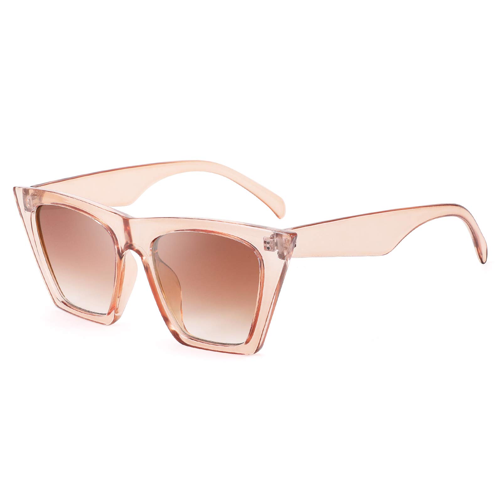 FEISEDY Vintage Square Cat Eye Sunglasses Women Fashion Small Cateye Sunglasses 