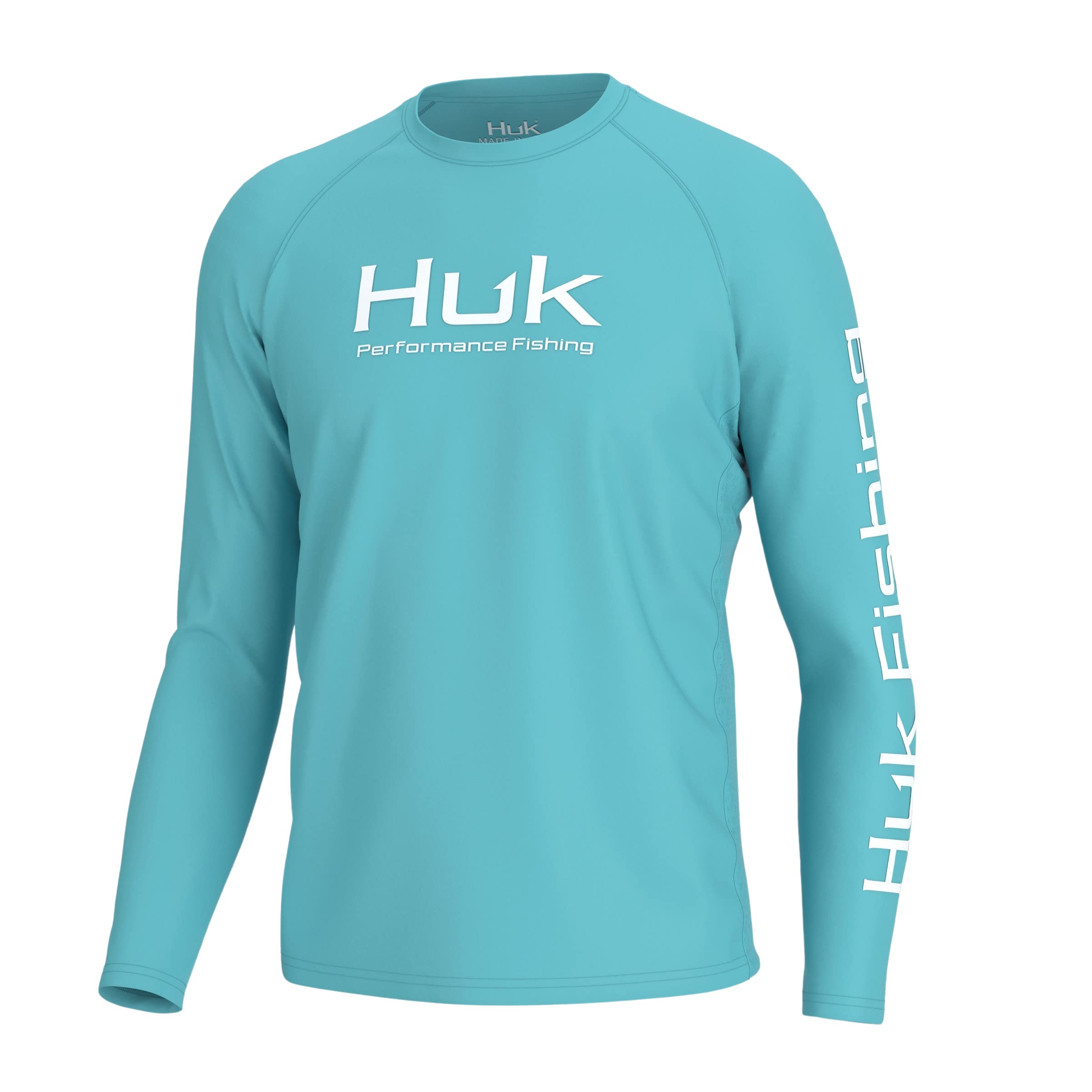 HUK Men's Pursuit Pattern Long Sleeve Shirt, Sun Protecting Fishing Shirt Shirt 