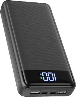 Power Bank 26800mAh, 22.5W Powerbank PD3.0 QC4.0 USB C (Inputs/Outputs), Portable Charger Quick Charge External Batteries Compatible with iPhone 16 15 14 13 Pro etc. (Grey)