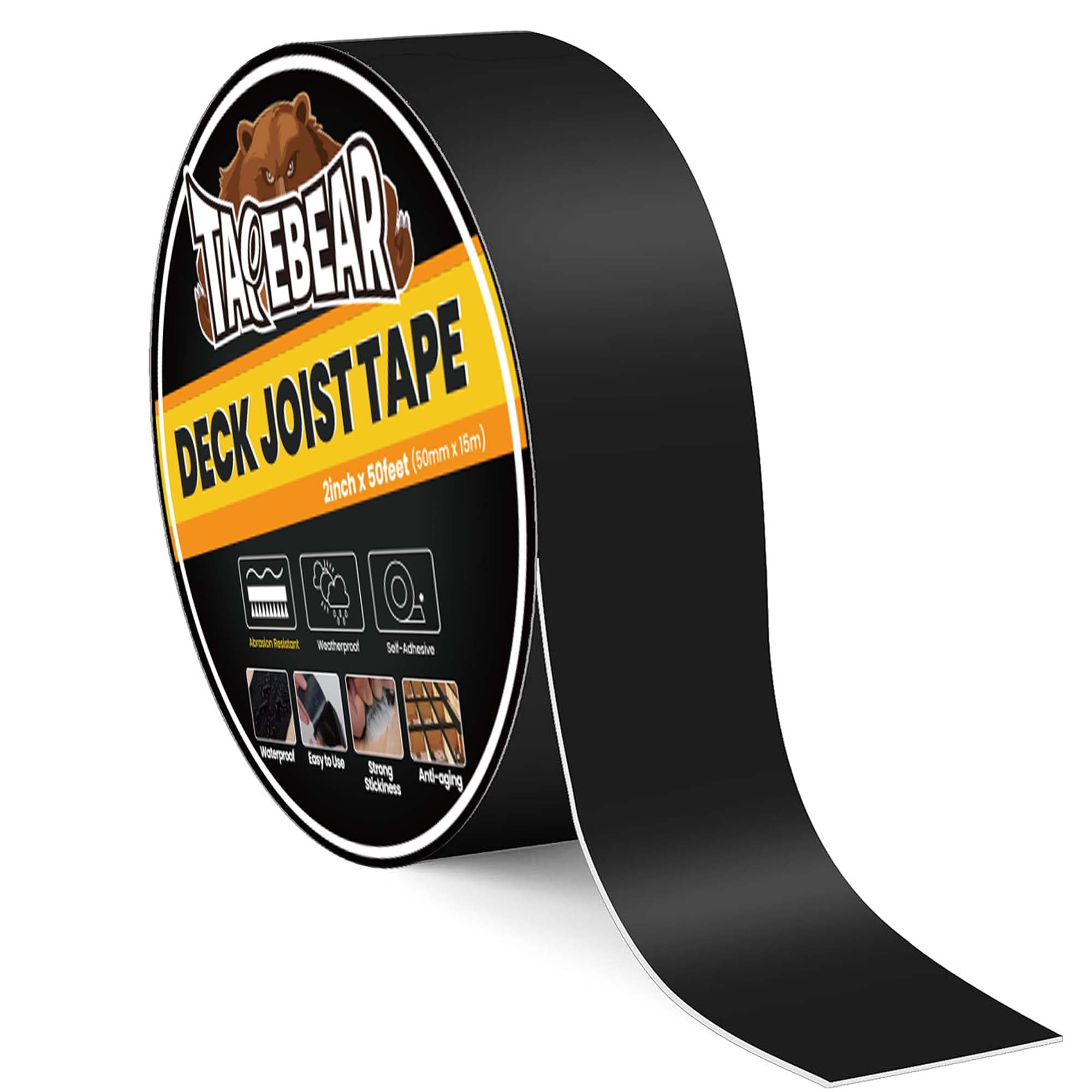 TAPEBEAR Deck Joist Tape 50mm, 15m Flashing Tape Joint Tape for Decking