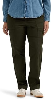 Lee Women's Plus Size Ultra Lux Comfort with Flex-to-Go Utility Trousers