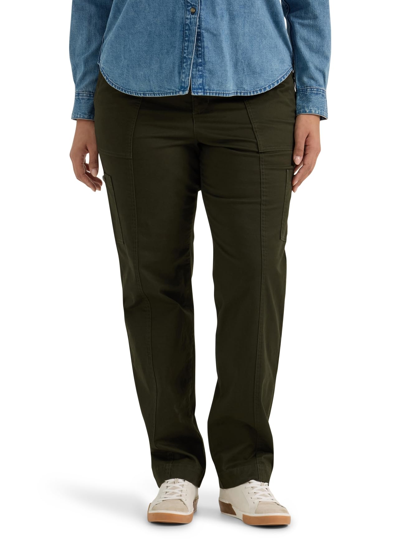 Lee Women's Plus Size Ultra Lux Comfort with Flex-to-Go Utility Trousers