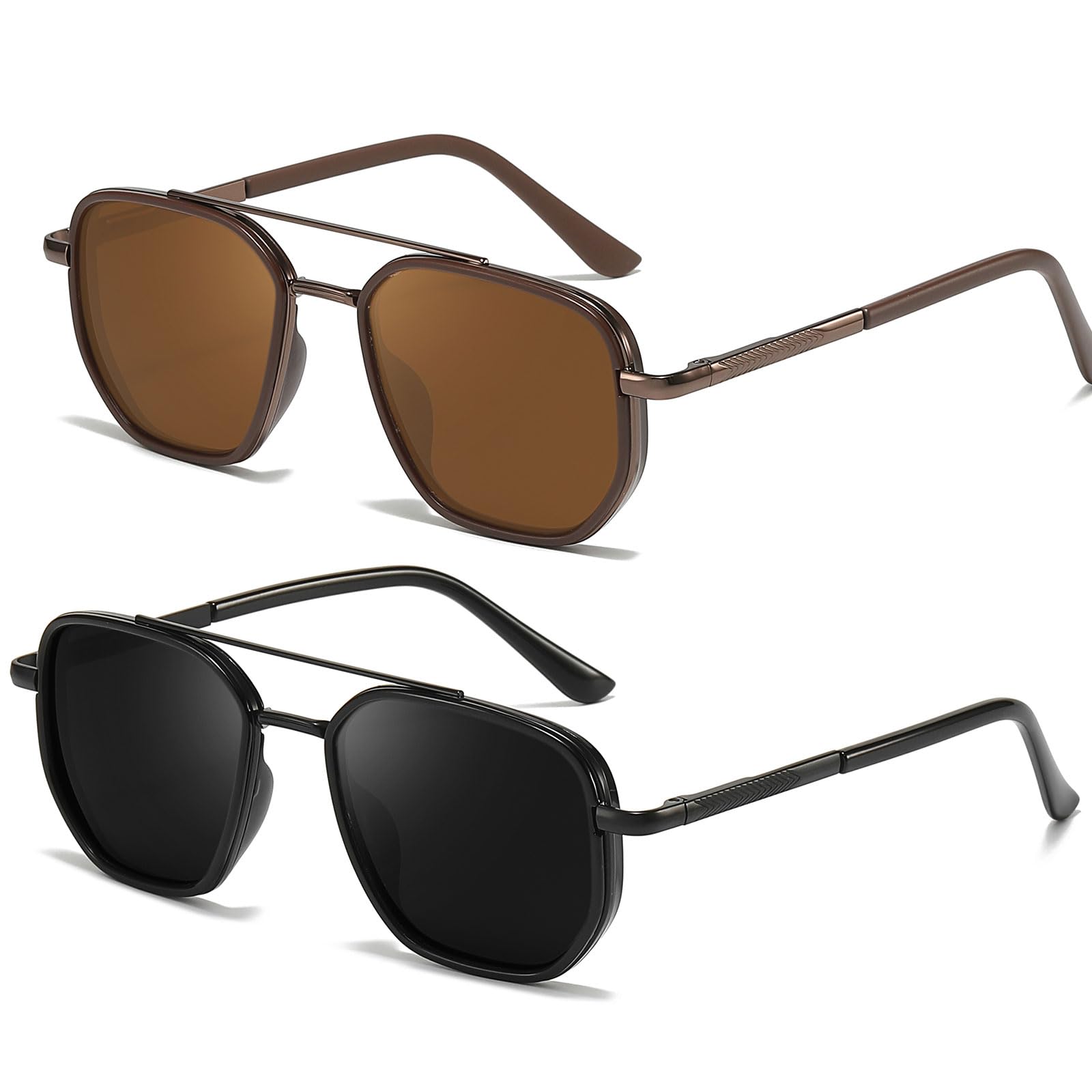 SODQW Polarized Aviator Sunglasses for Women UV400 Tangle Free Design