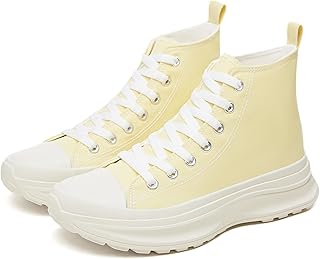 Yageyan Womens High Top Sneakers - Platform Shoes, Canvas, Tennis, Classic, Casual, Comfortable