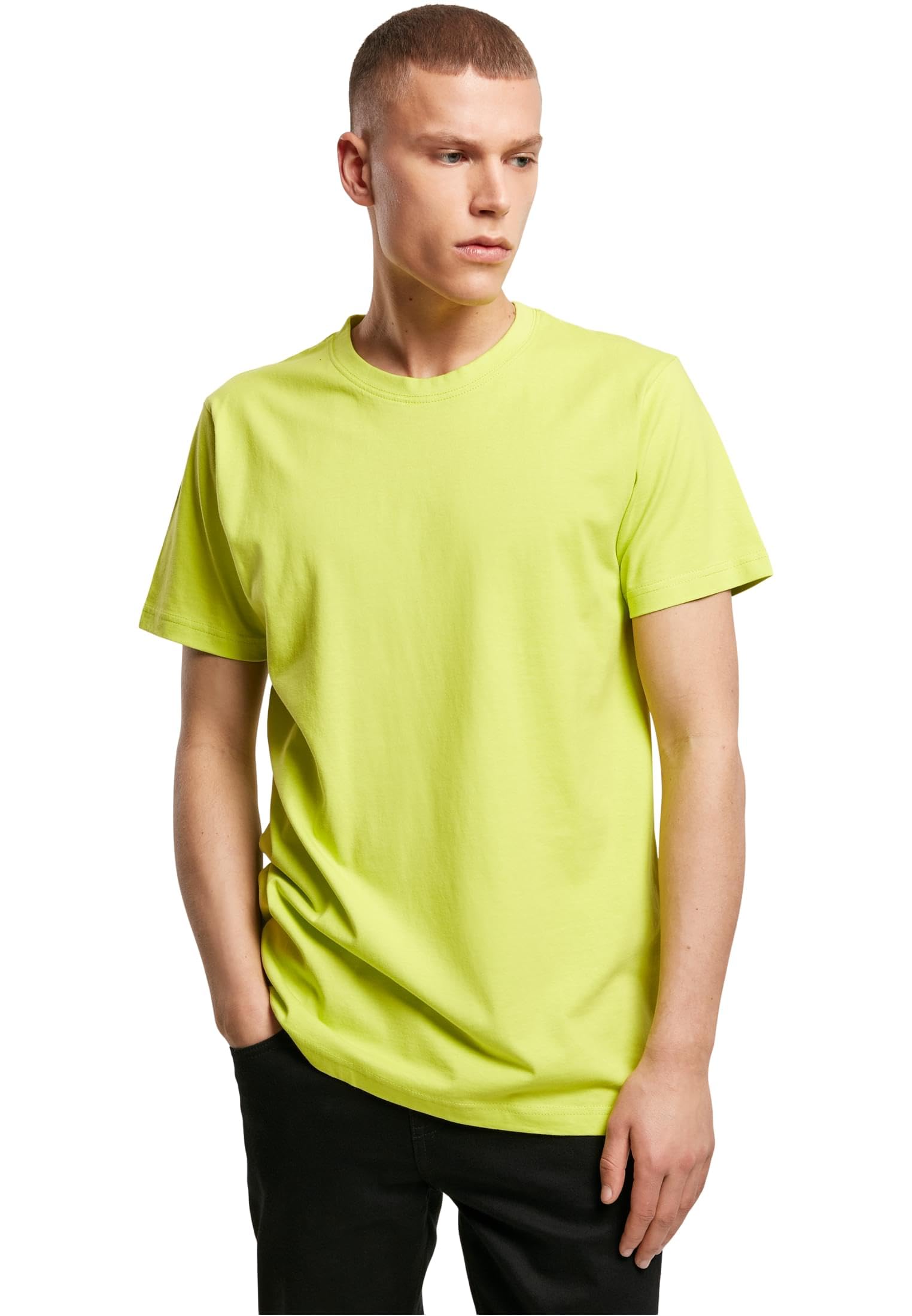 Build Your Brand Men T-Shirt Round Neck 1/3/5 Pack
