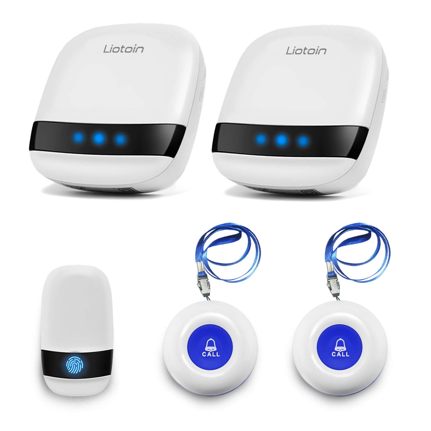Wireless Caregiver Pager Elderly Alarm Call Button Personal Alarms Call Bell For