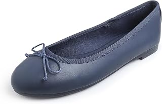 Feversole Women's Fashion Napa Round Toe Ballet Flat,Ballerina Round Toe for Women