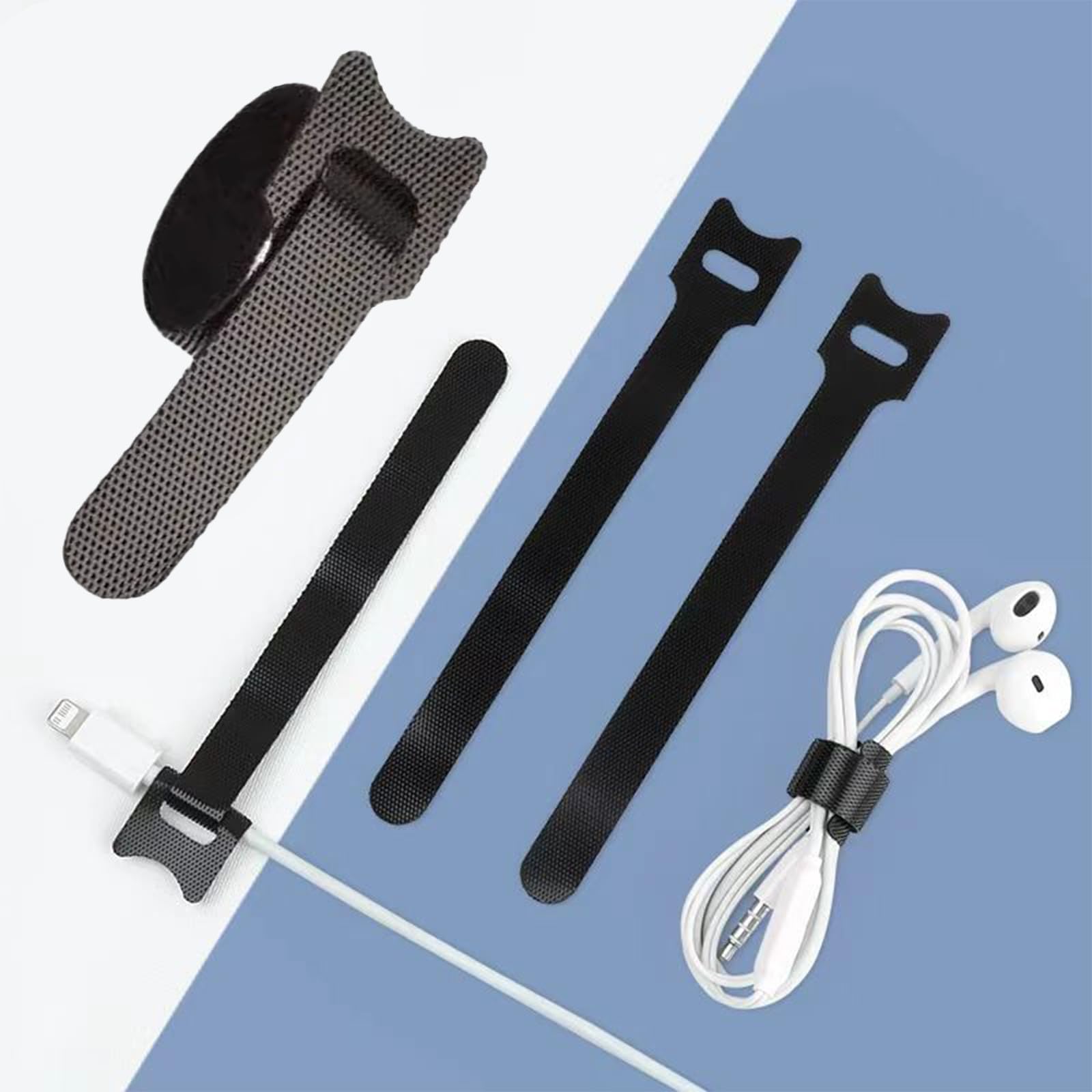120 Pack Reusable Cable Ties Organizer Cable Ties for Cable Management, Home, Of