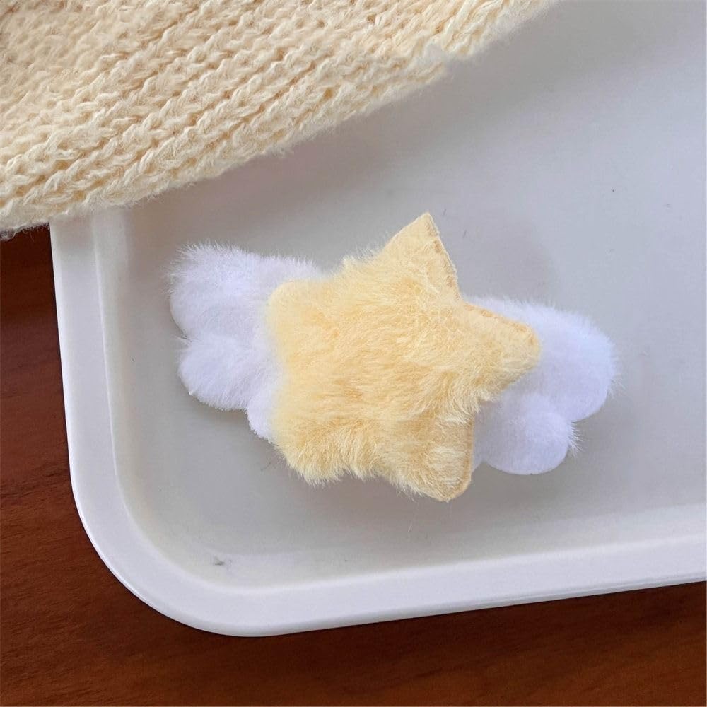 Plush Star Hair Clip Cute Minimalist Cute Cute Fluffy Fashion Plush Ornament Plu