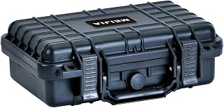 MEIJIA Portable All Weather Waterproof Protective Hard Case, Small Camera Case,Dry Case with Customizable Foam,Fit Use of Drones, Camera,Equipments, 11.65 ”x8.35”x3.78”