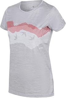 Regatta Women's Fingal V' Quick Drying Active Short Sleeve with Graphic Print T-Shirts/Polos/Vests