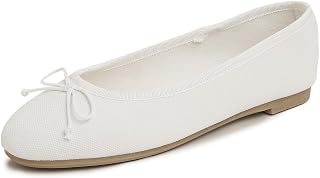 Feversole Women's Fashion Round Toe Ballet Flat,Bailarina Punta Redonda para Mujer