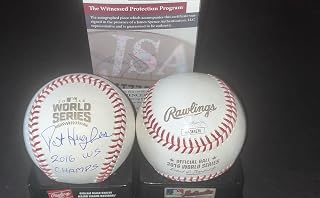 Pat Hughes Chicago Cubs Autographed Signed 2016 World Series Baseball JSA COA 2016 WS Champs