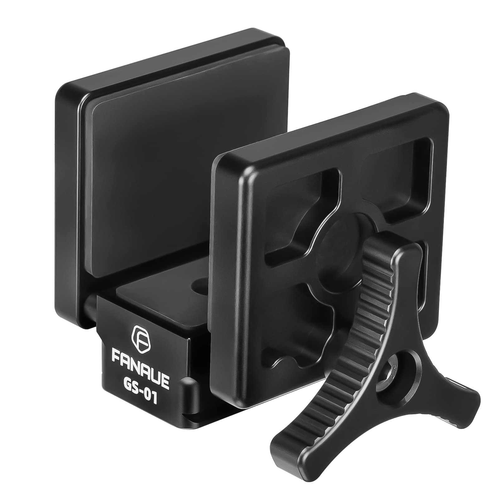 FANAUE GS-01Arca Swiss Rifle Saddle Mount, Hunting Tripod Clamp with Quick Relea