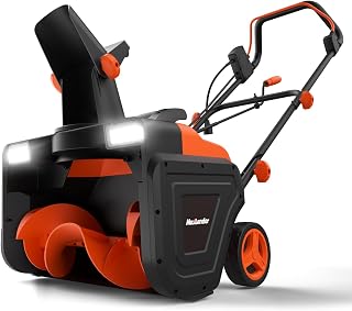 MAXLANDER Corded Electric Snow Blower, 20-Inch 15A Electric Snow Thrower with Dual LED Headlights & 180° Adjustable Chute, 25FT Throwing Distance, Walk-Behind Snowblower for Driveway and Walkway