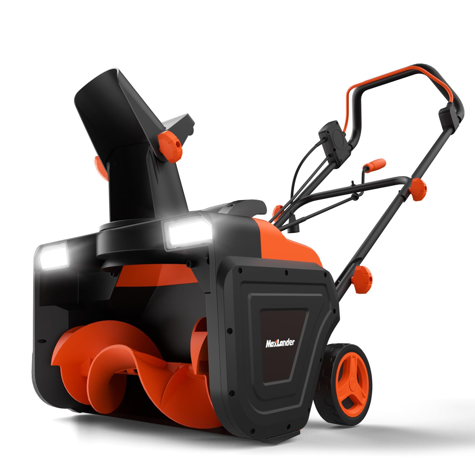 MAXLANDER Corded Electric Snow Blower, 20-Inch 15A Electric Snow Thrower with Du