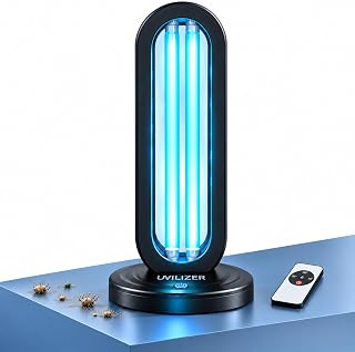 UVILIZER Tower - UV Light Sanitizer & Ultraviolet Lamp with Remote Control (UV-C Cleaner for Home, Room, Office | 38W UVC Disinfection Bulb | Kill Germs, Bacteria, Virus, Dust | USA)