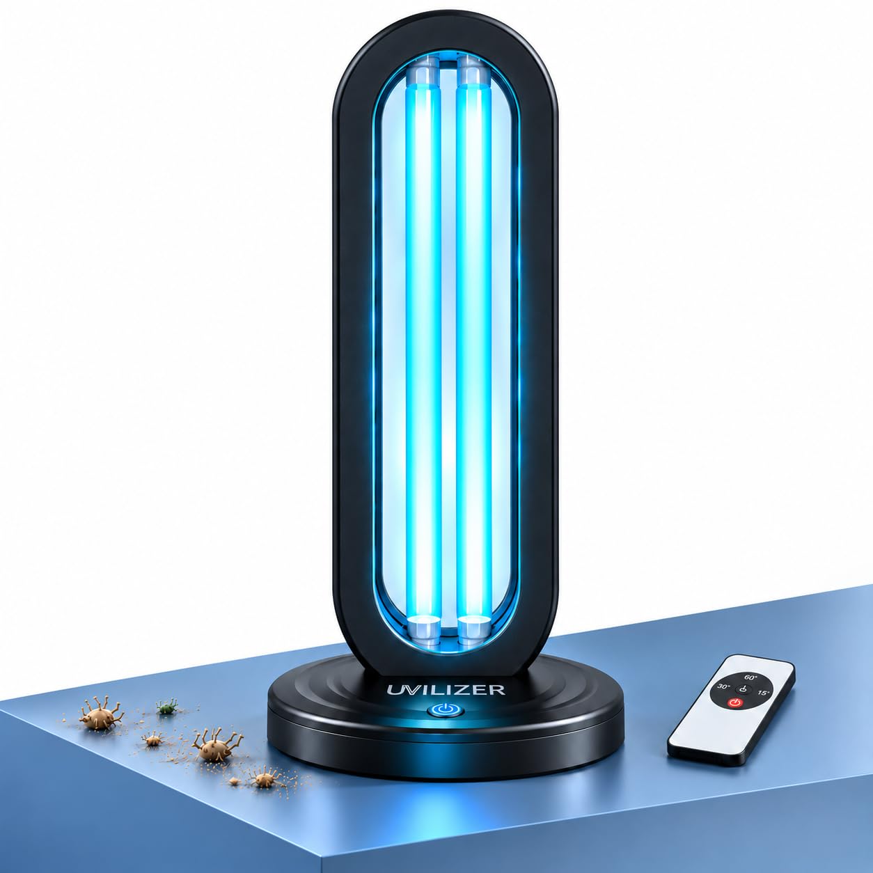UVILIZER Tower - UV Light Sanitizer & Ultraviolet Lamp with Remote Control (UV-C