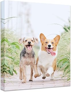 Personalized Photo to Canvas Print - Canvas Prints With Your Photos on Custom Wall Art for Bedroom, Living Room, Wedding Baby Pet Family Picture Framed Wall Art (6" W x 8" H)