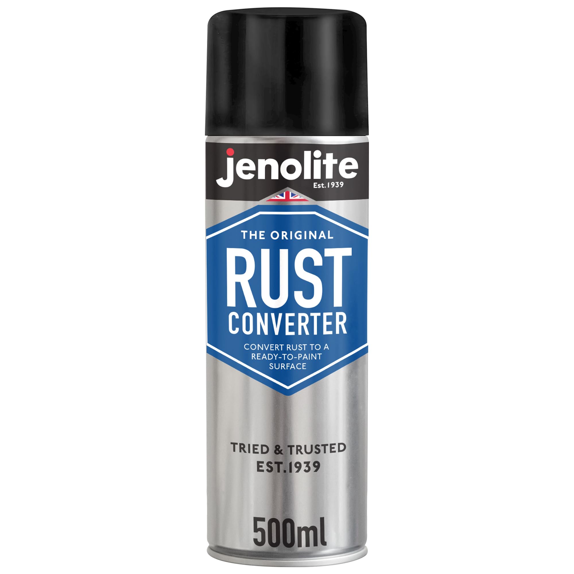JENOLITE Rust Converter Spray 500ml - Aerosol Rust Treatment for Metal | Fast-Ac