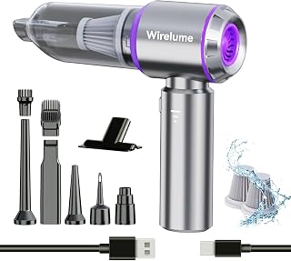 Handheld Car Vacuum Cleaner Cordless Powerful 22000Pa Strong Cyclonic Suction Blowing Brushless Motor Mini Portable Rechargeable Lightweight Hand Held for Pet Hair Vehicle Home Office Purple