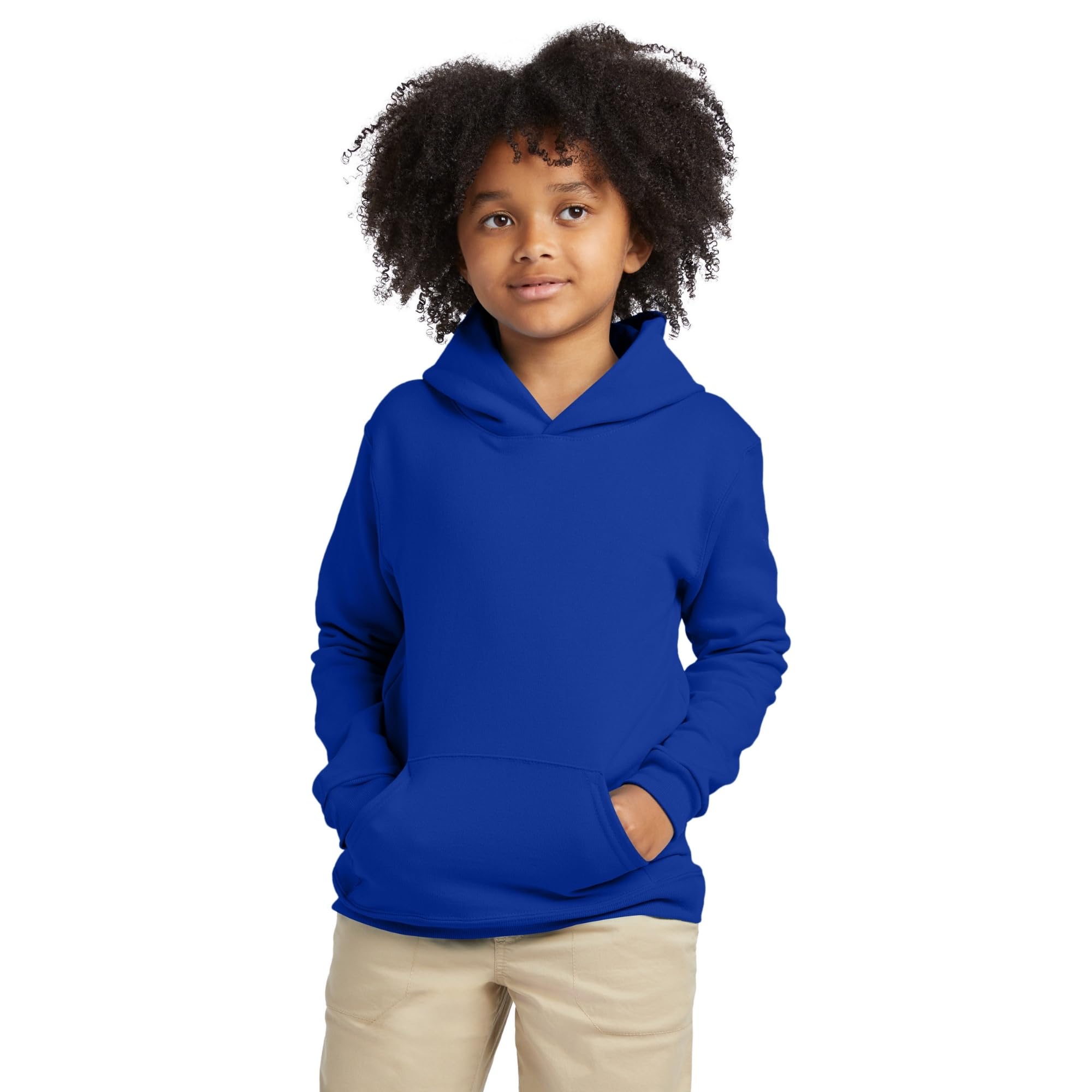 Hanes Boys' EcoSmart Fleece Hoodie, Hooded Sweatshirt for Boys, Pullover Sweatsh