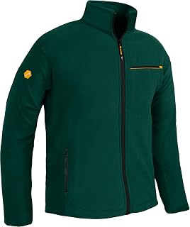 ACE Men's Fleece Jacket - Warm Jacket Without Hood for Men - Full Zip and Three Pockets