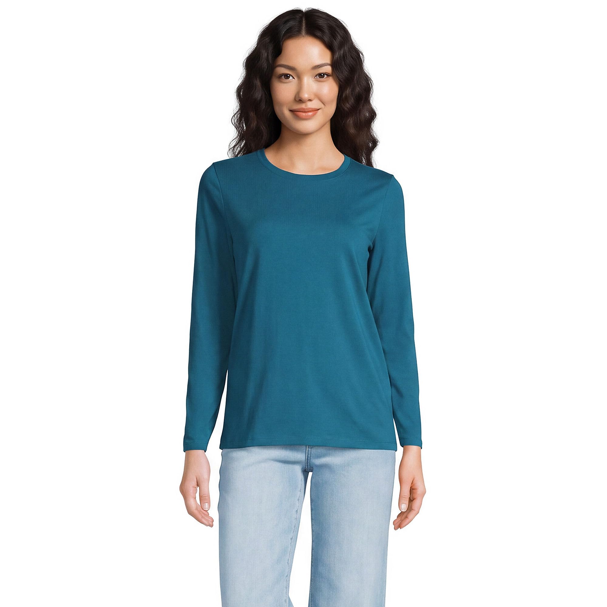 Lands' End Women's Supima Long Sleeve Crew Tee