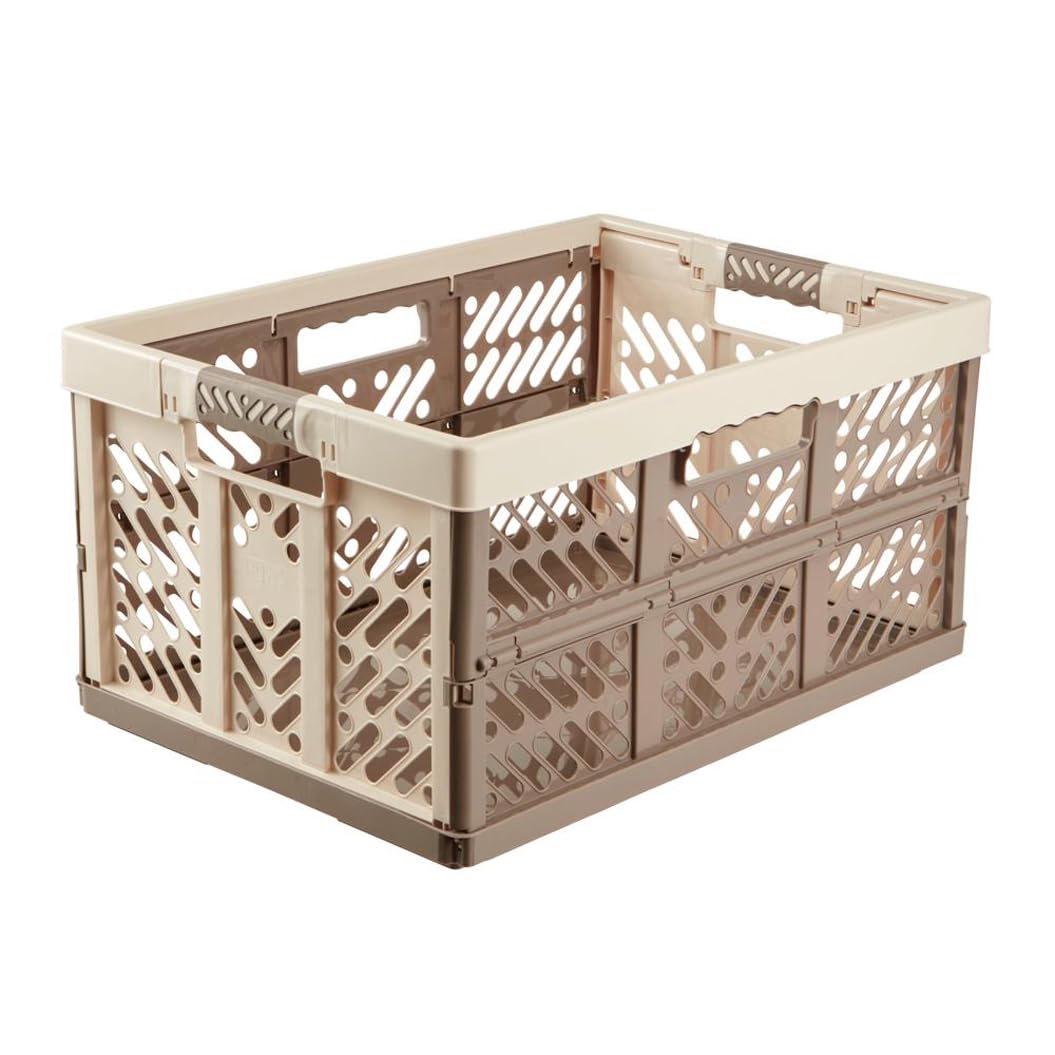 keeeper 4x Robusti Box Contenitori Pieghevoli con Impugnature Soft-touch, 54 x 3