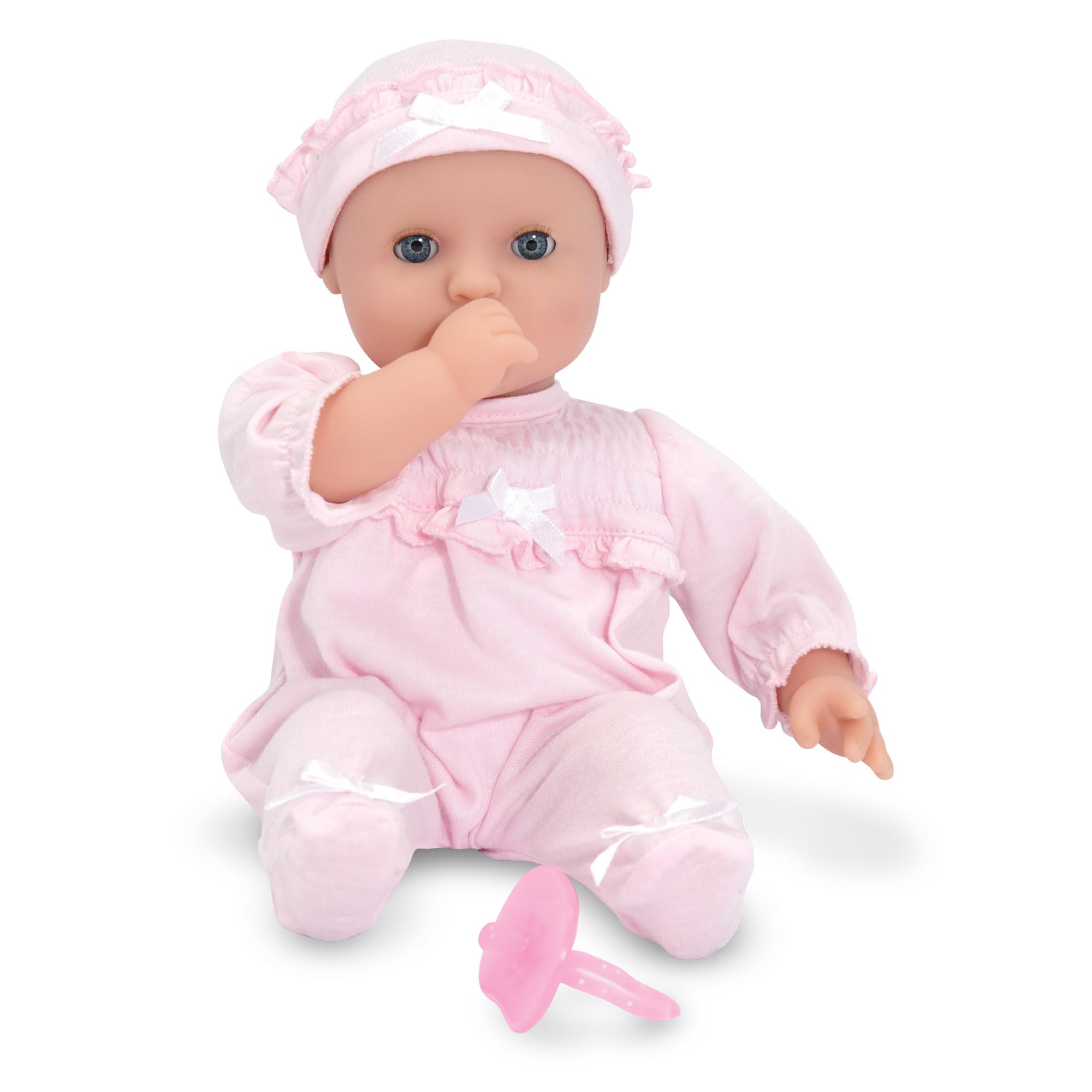 Melissa & Doug Mine to Love Jenna 12" Baby Doll with Moving Eyes, Thumb & Pacifi