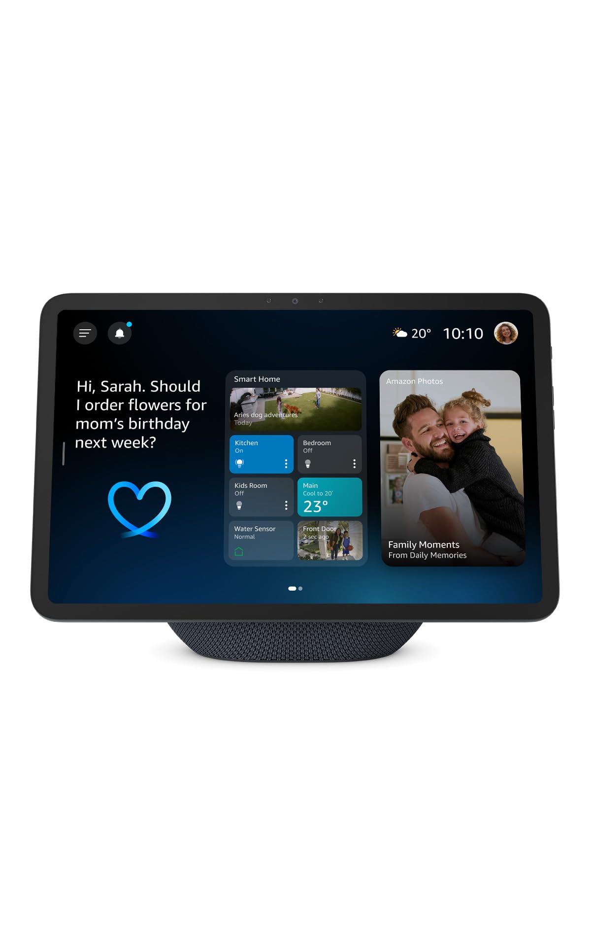 Amazon Echo Show 11 (newest model), Vibrant Full-HD 11" display with more viewin