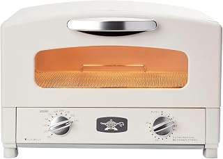 Aladdin AET-GS13D(W) Graphite Toaster, 2-Piece Toast, Pan, Temperature Control Function, Timer Function, Far Infrared Graphite, White