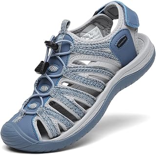 Dannto Women's Closed Toe Hiking Sandals Walking Water Sandal Comfort Athletic Sport Outdoor Sandals